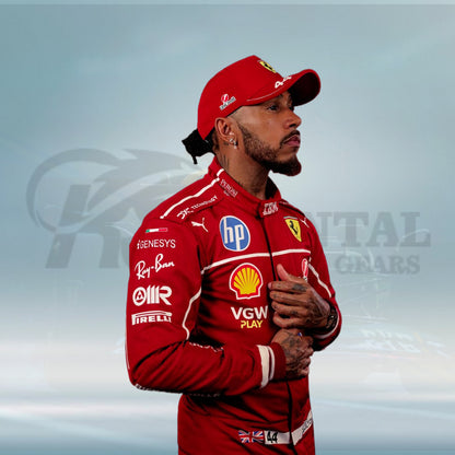 2025 Lewis Hamilton Scuderia Ferrari HP F1 Racing Suit