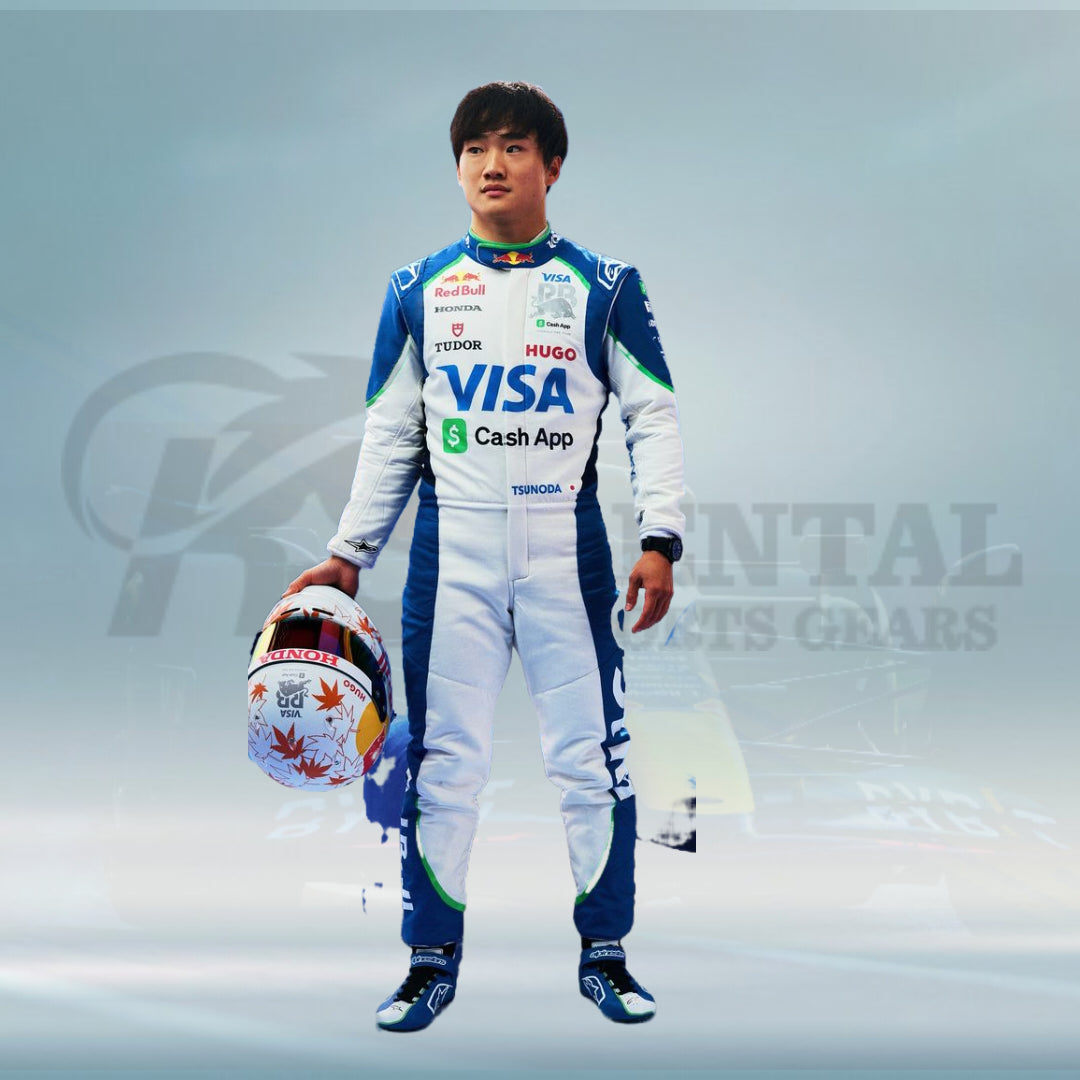 2025 Yuki Tsunoda Visa Cash App RB F1 Racing Suit - Rental Sports