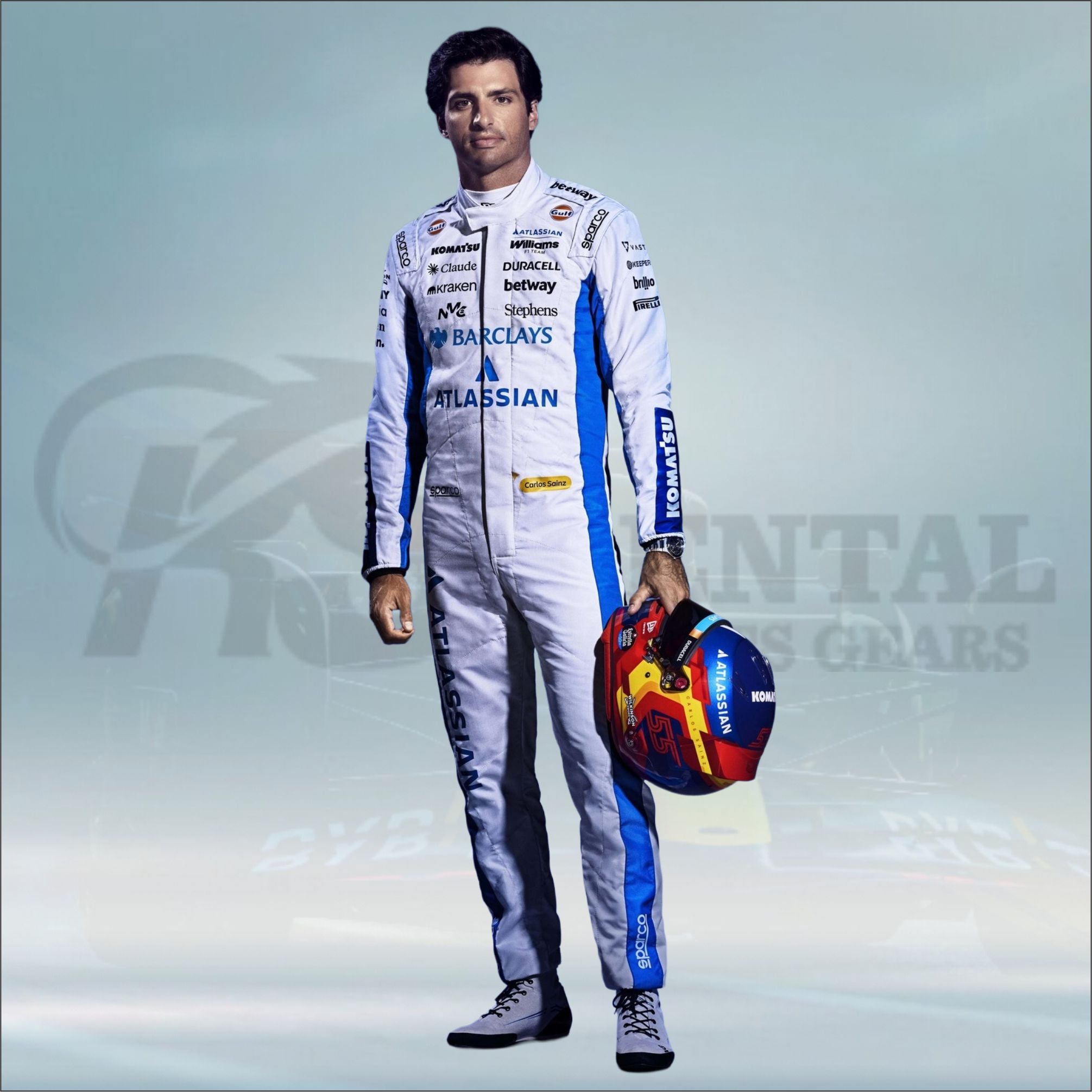Carlos Sainz 2026 Williams Racing Formula 1 Race Suit – Rental Sports