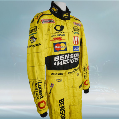 2001 Justin Wilson Benson & Hedges Jordan F1 Suit