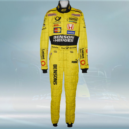 2001 Justin Wilson Benson & Hedges Jordan F1 Suit
