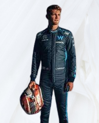 Logan Sargeant Willams Racing 2023 Suit Printed F1 Race Suit