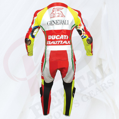 Valentino Rossi Ducati Motorbike Racing Leather Suit 2012