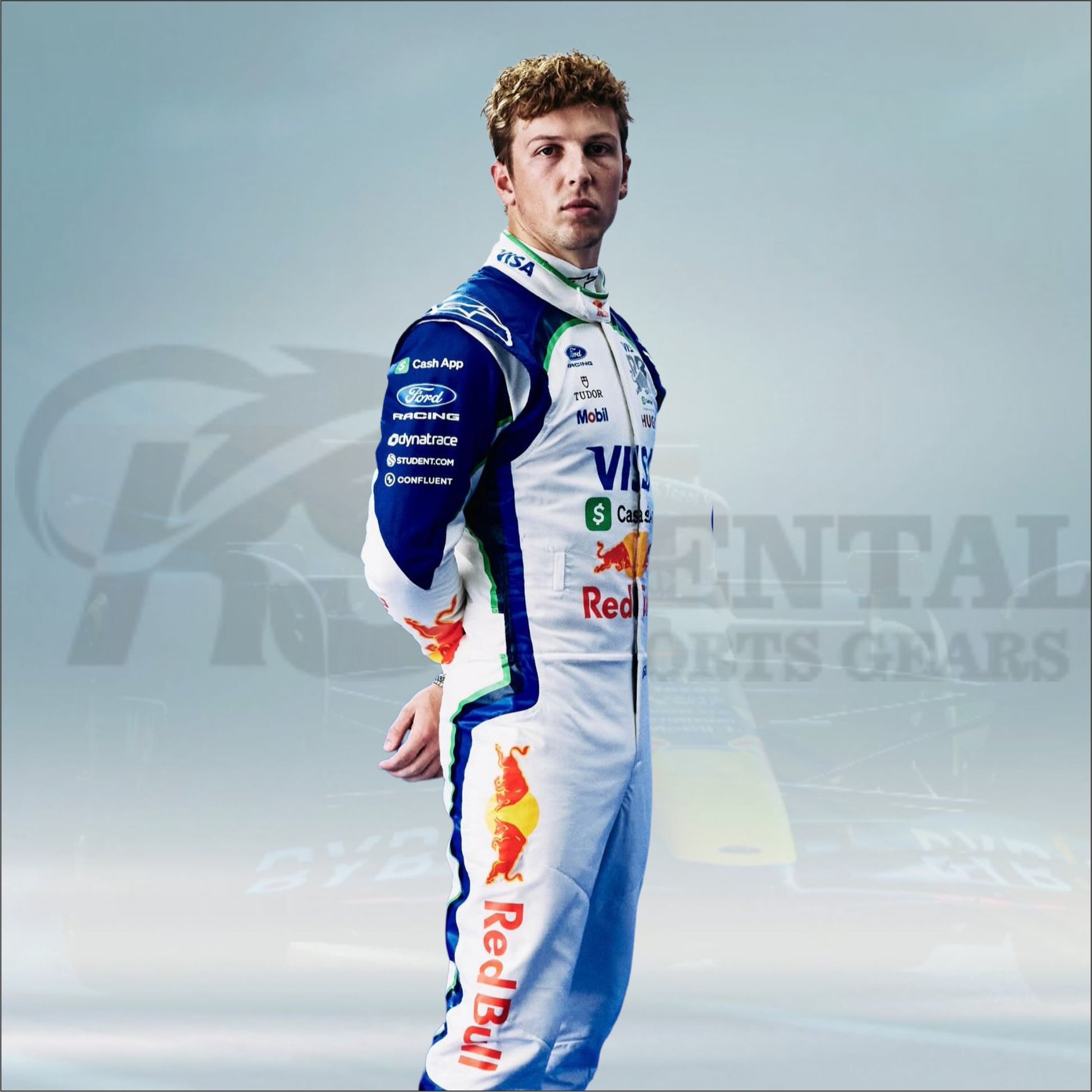 Liam Lawson 2026 Visa Cash App F1 Racing Suit