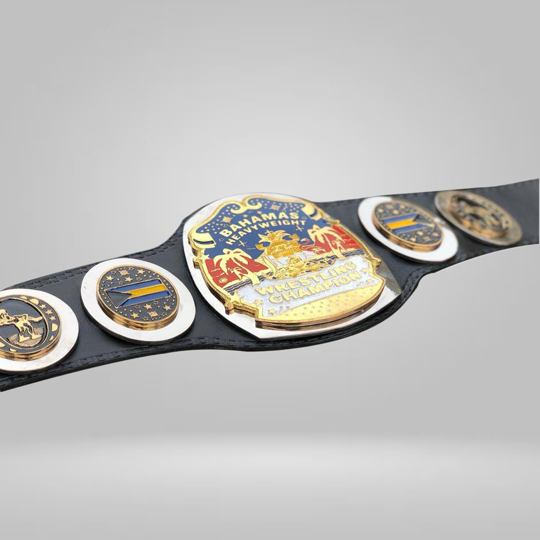 NWA Bahamas Bahamian Heavyweight Wrestling Champion Belt Islands Florida Championship