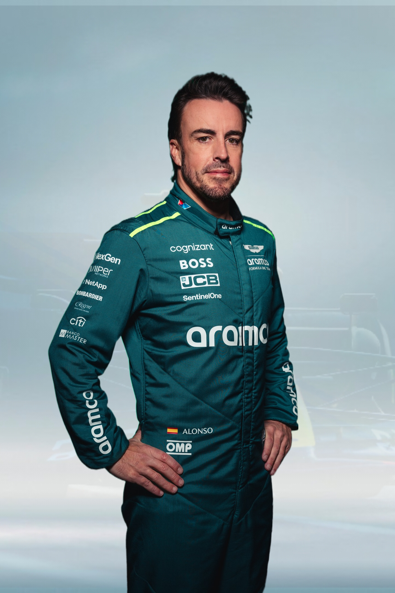 2024 Fernando Alonso Race Suit Aston Martin F1 Racing