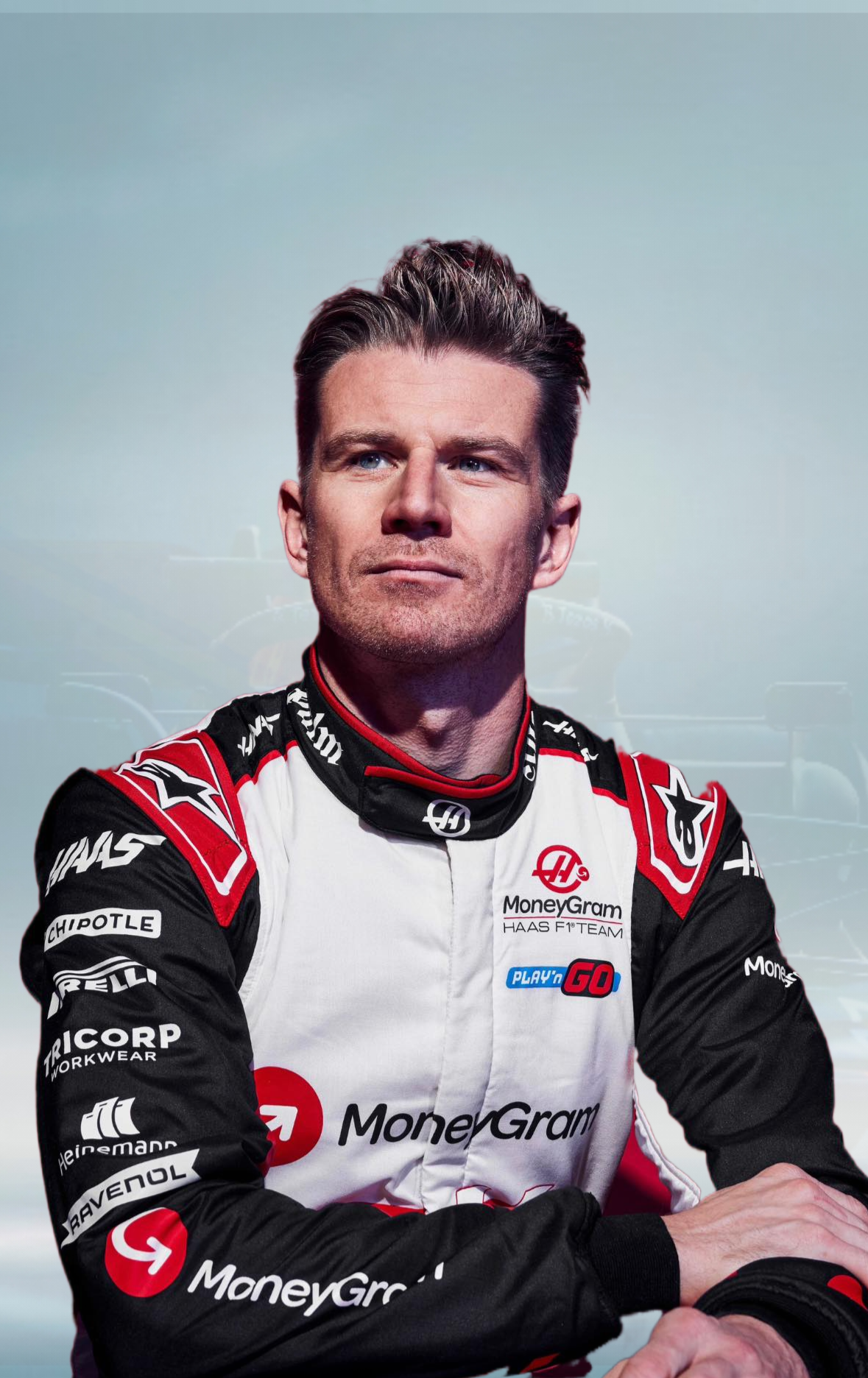 2024 Nico Hulkenberg F1 Race Suit F1 Team Haas Replica Race Suit - Rental Sports