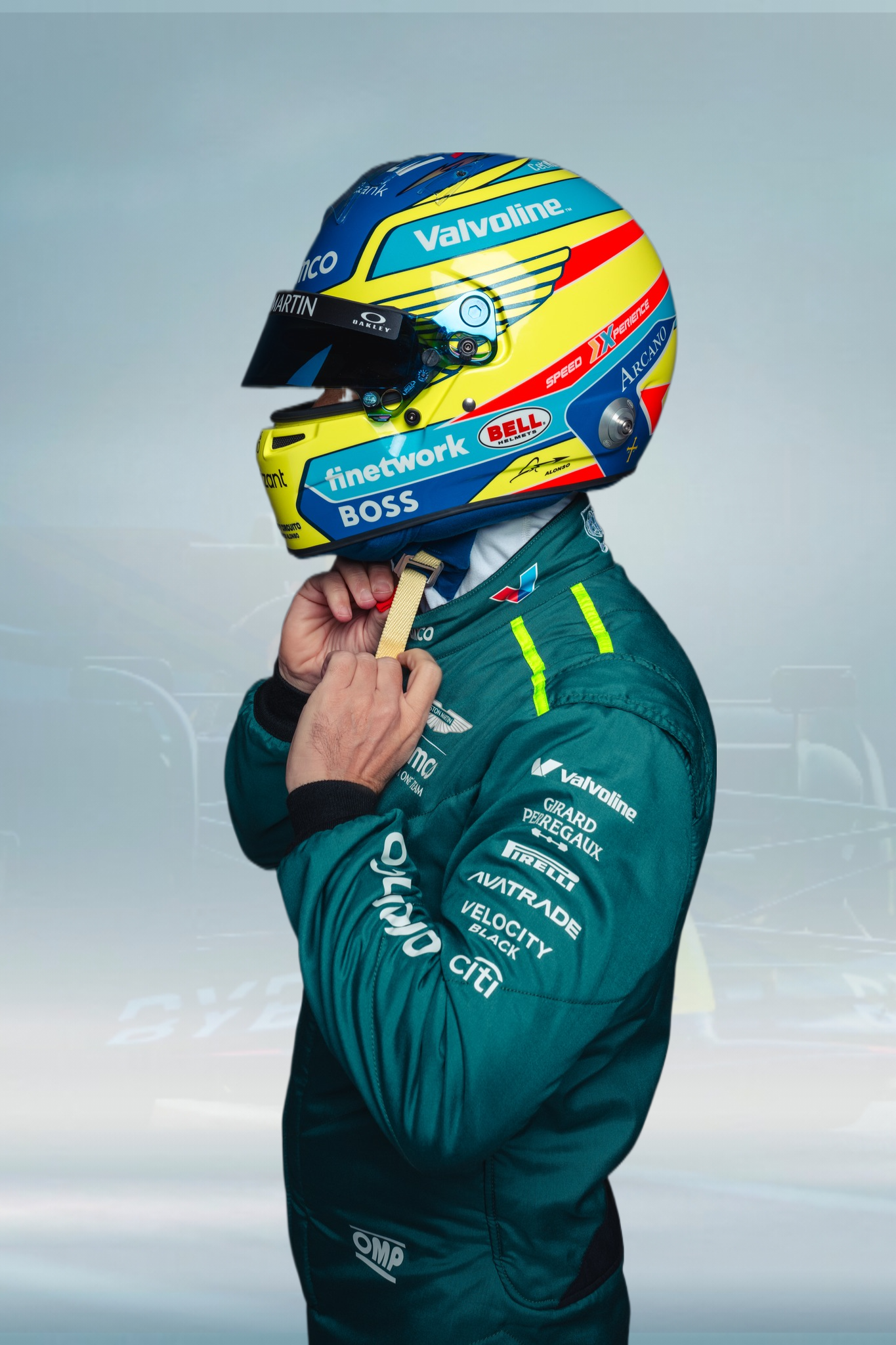 2024 Fernando Alonso Race Suit Aston Martin F1 Racing