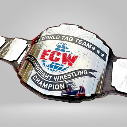 ECW WORLD TAG TEAM WRESTLING CHAMPIONSHIP BELT ZINC PLATE REPLICA