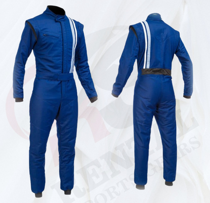 Kart Race Suit Blue White Cordura RSG-566