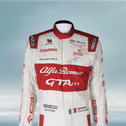 2021 Antonio Giovinazzi Race Alfa Romeo Orlen F1 Suit