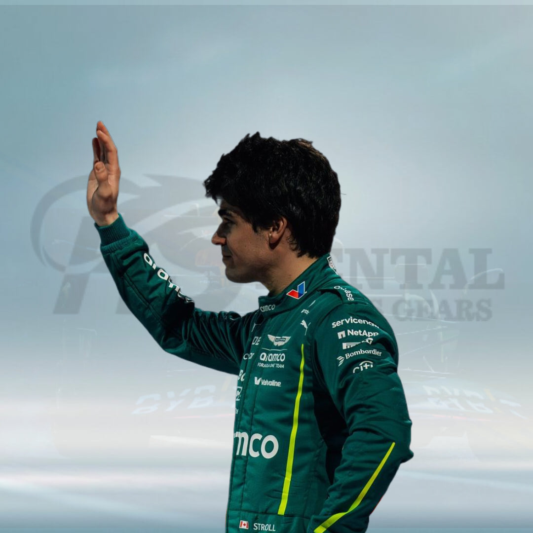 2025 Lance Stroll Aston Martin Aramco Formula One Team Racing Suit - Rental Sports