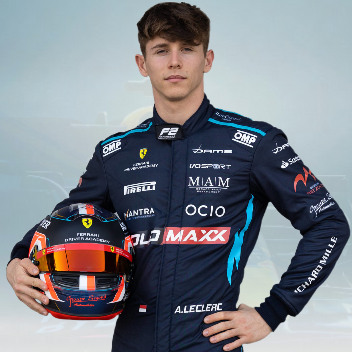 Leclerc F2 Racing Suit Dams Racing 2023
