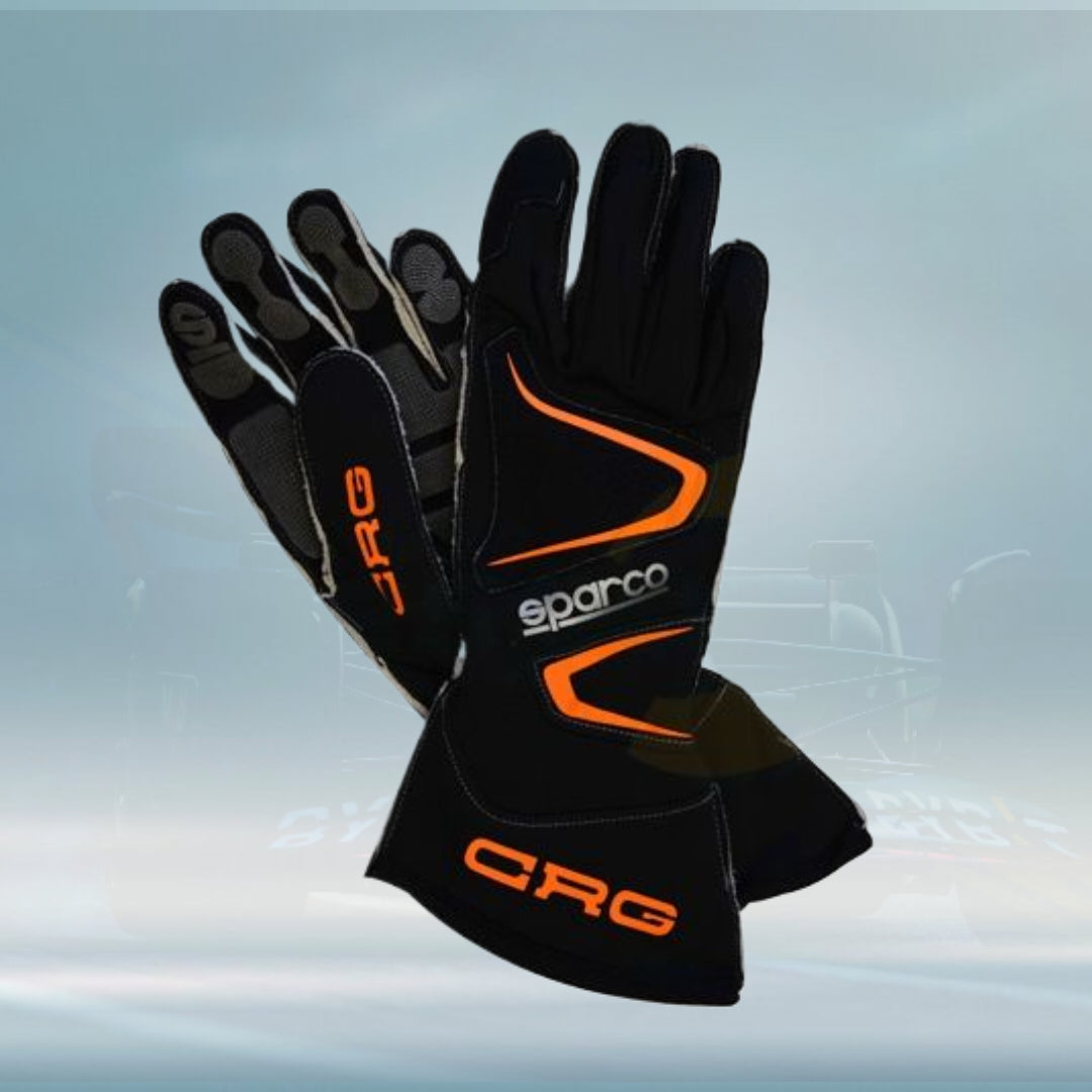Kart Gloves CRG Black Long F1 Replica CRG Gloves - Rental Sports