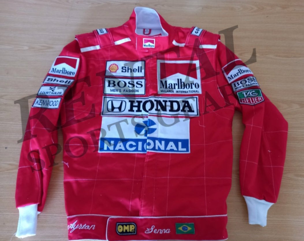 Ayrton Senna 1991 Embroidery Race Jacket