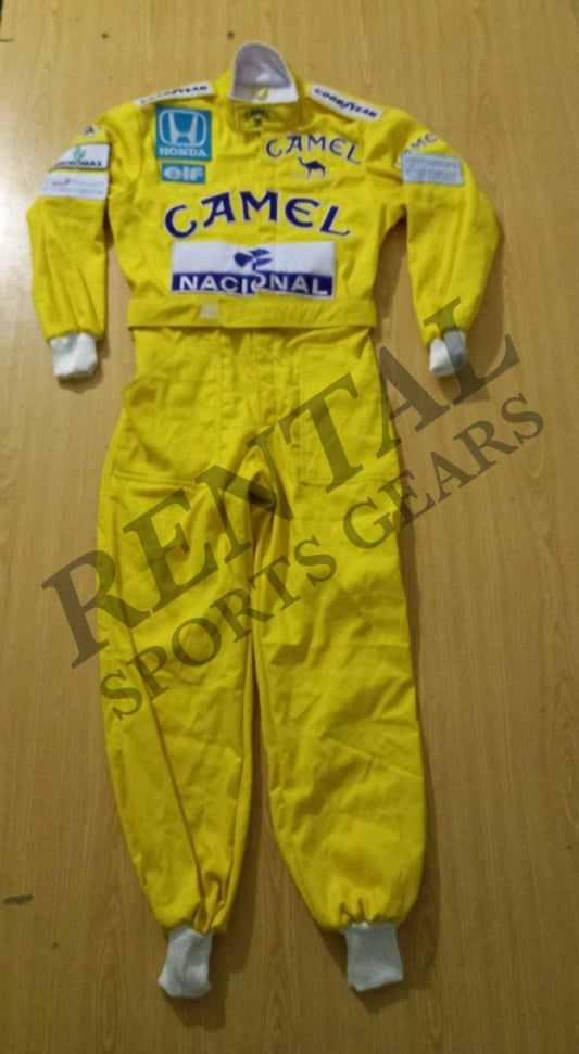 Ayrton Senna Camel race suit 1987 Embroidery Monaco GP - F1 Replica Embroidery Race Suit