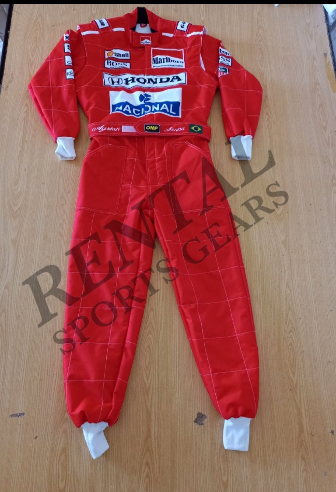 F1 Ayrton Senna 1991 Race Suit | F1 Marlboro Race Suit - Rental Sports