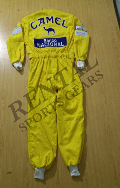 Ayrton Senna Camel race suit 1987 Embroidery Monaco GP - F1 Replica Embroidery Race Suit