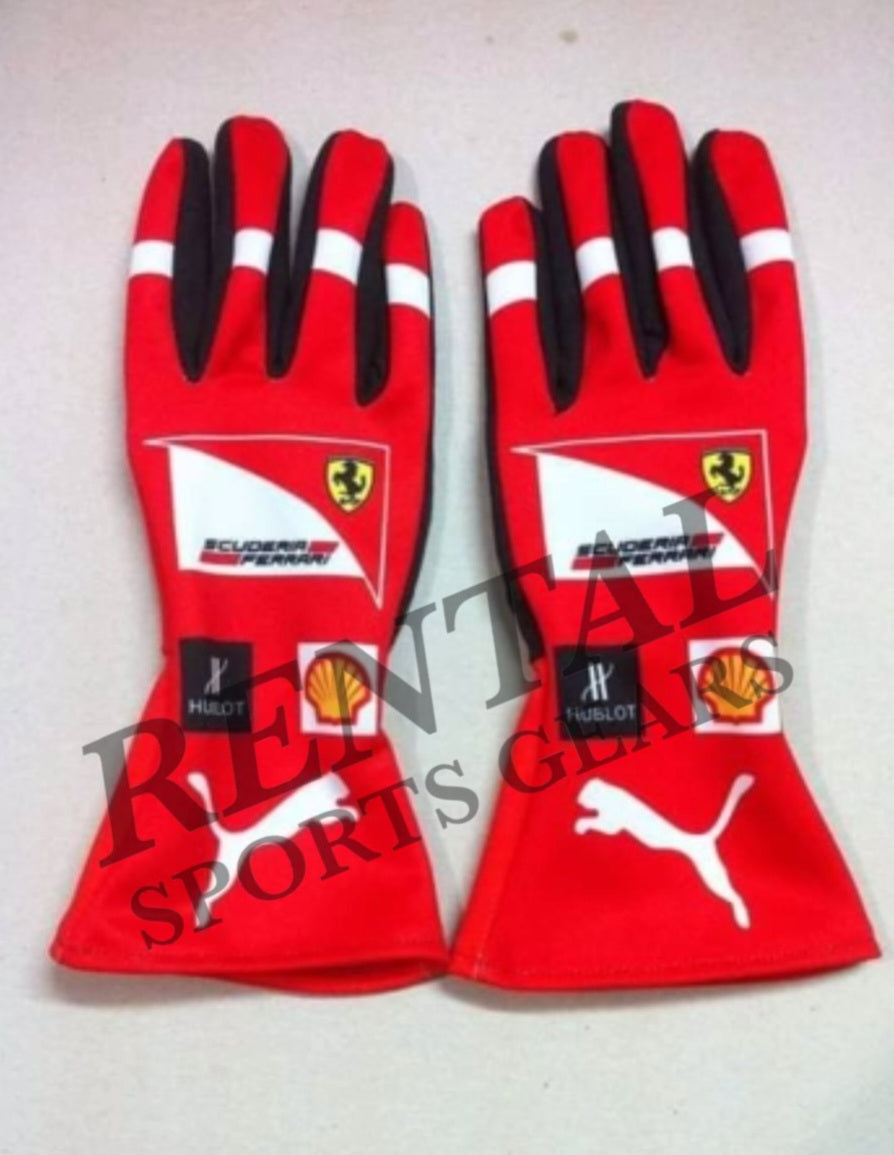 2014 Fernando Alonso Race Scuderia Ferrari F1 Gloves - F1 Replica Gloves