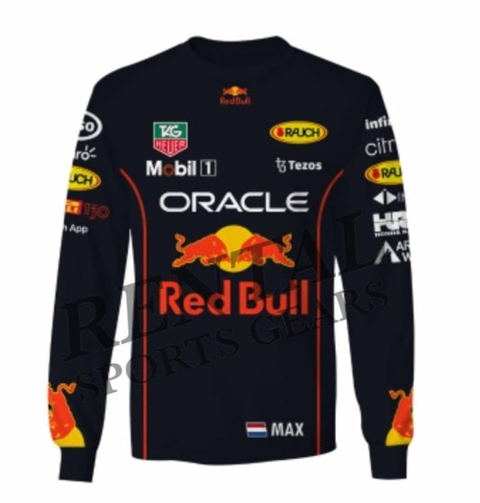 2022 New Max Verstappen Race Shirt F1 Honda Redbull Shirt