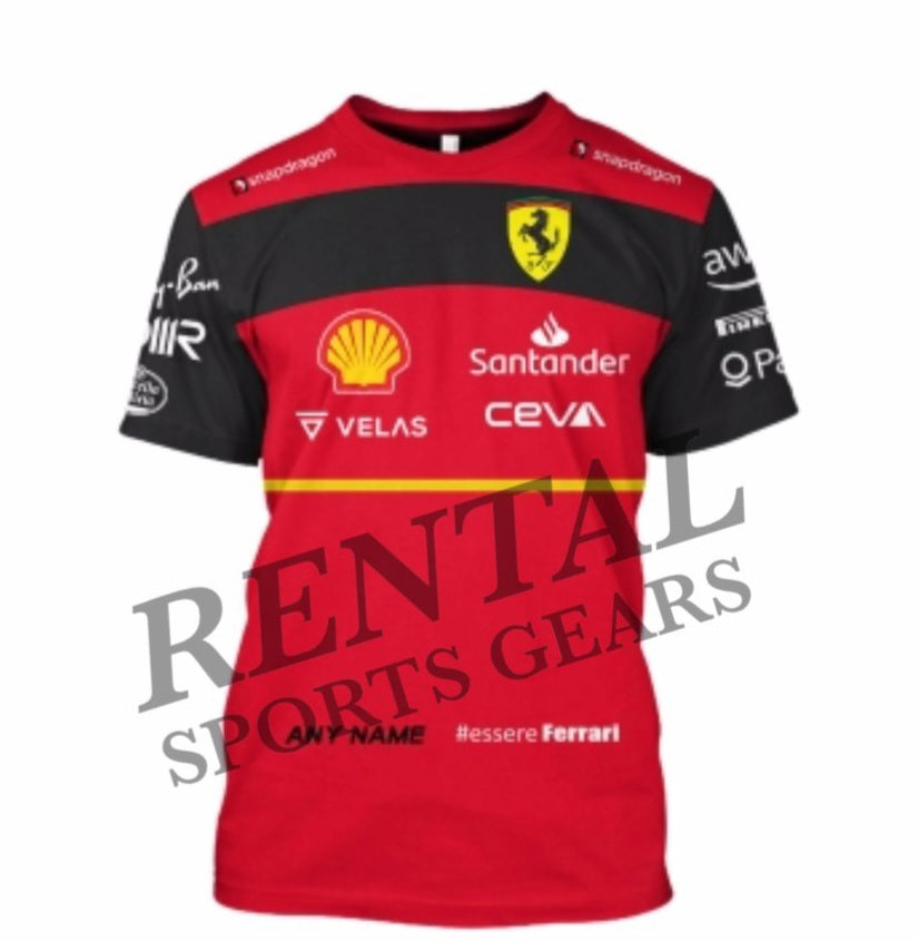 Carlos Sainz Ferrari 2022 F1 Shrit - F1 Ferrari Shirt