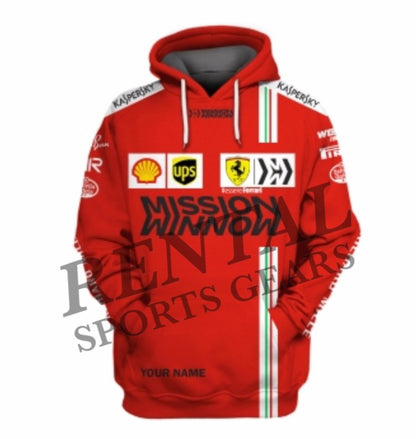 2021 Carlos Sainz Race Scuderia Ferrari  F1 Hoodie