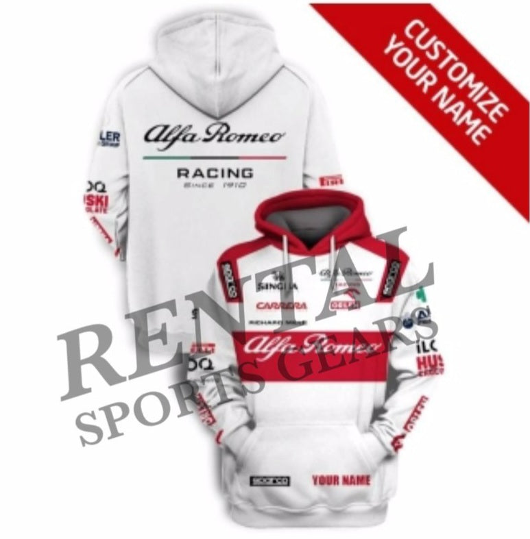 New Kimi Raikkonen F1 Alfa Romeo 2020 Race F1 Hoodie