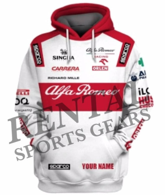 New Kimi Raikkonen F1 Alfa Romeo 2020 Race F1 Hoodie