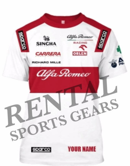 New Kimi Raikkonen F1 Alfa Romeo 2020 Race Shirt - Rental Sports