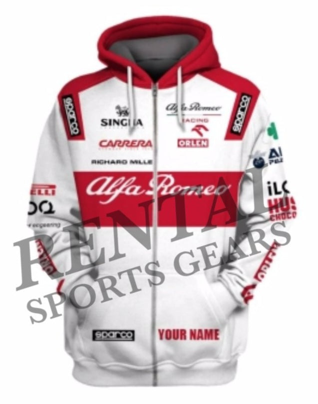 New Kimi Raikkonen F1 Alfa Romeo 2020 Race F1 Hoodie