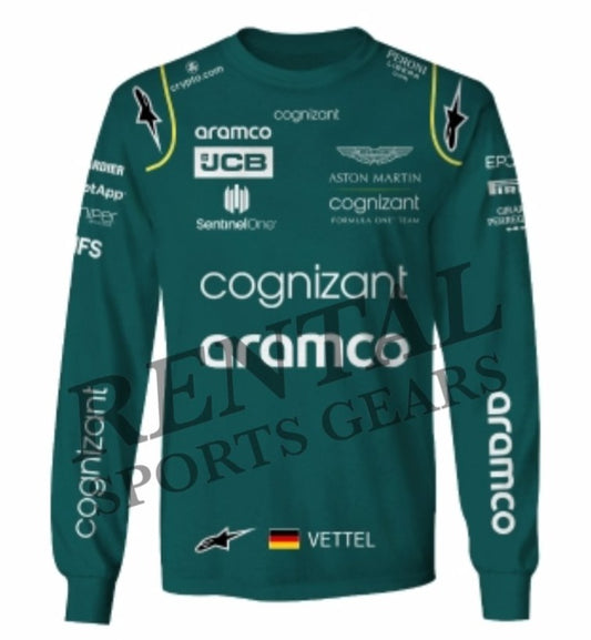 Aston Martin Sebastian Vettel F1 Replica Race Shirt 2022