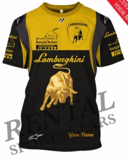 Lamborghini F1 Racing Printed Race Shirt