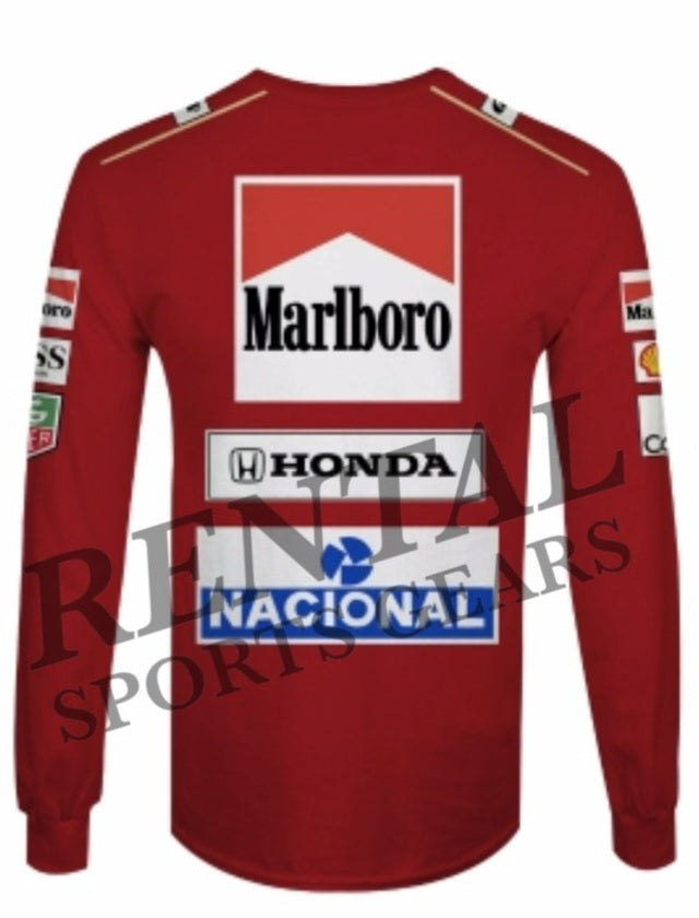 Ayrton Senna 1991 racing Shirt Replica Mc Laren F1 - Rental Sports