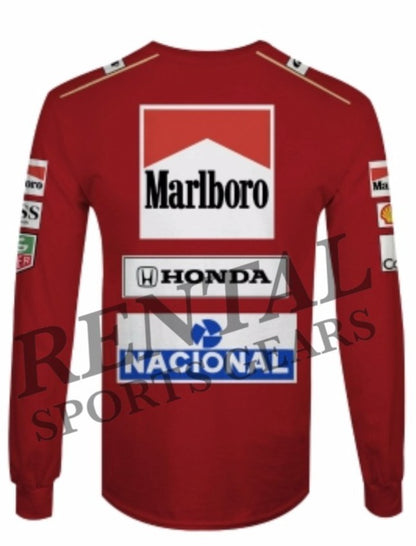 Ayrton Senna 1991 racing Shirt Replica Mc Laren F1