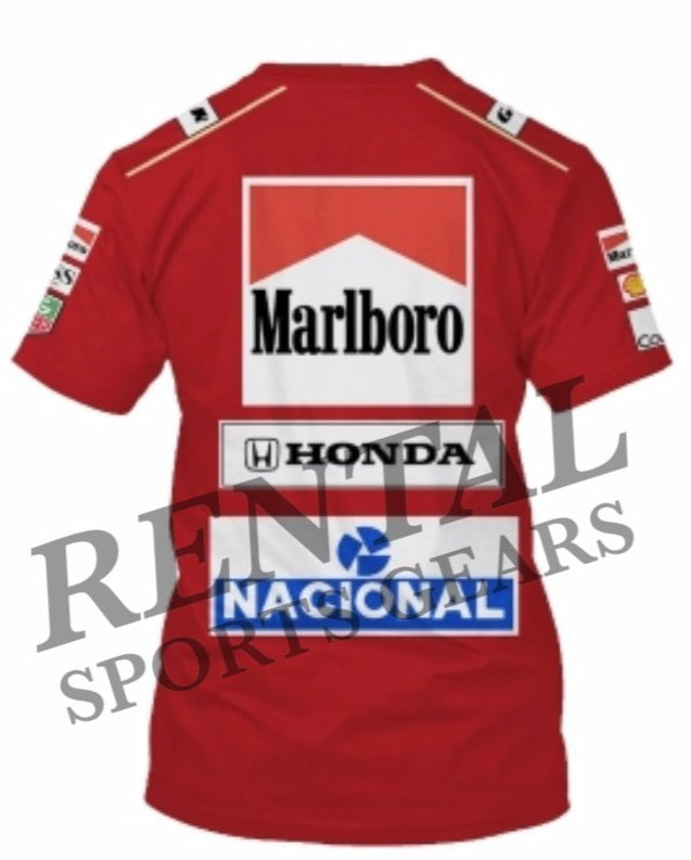 Ayrton Senna 1991 racing Shirt Replica Mc Laren F1