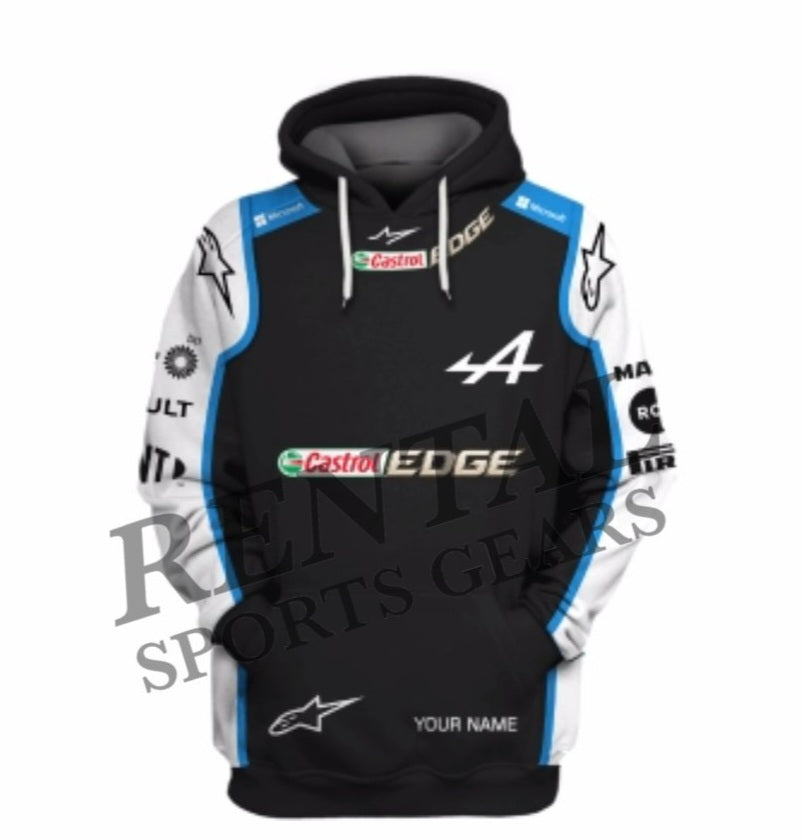 2021 Esteban Ocon Race Used Alpine Formula 1 Hoodie