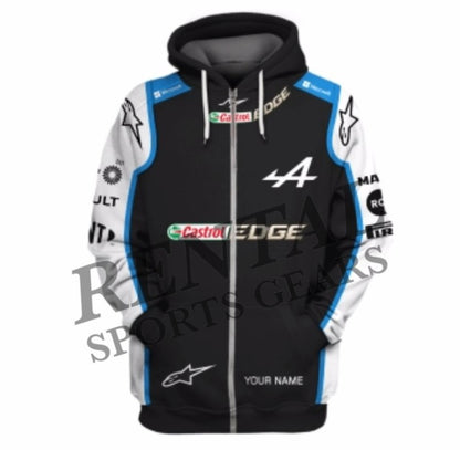 2021 Esteban Ocon Race Used Alpine Formula 1 Hoodie