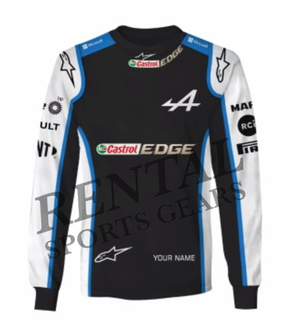 2021 Esteban Ocon Race Used Alpine Formula 1 Shirt