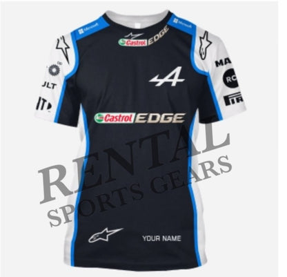 2021 Esteban Ocon Race Used Alpine Formula 1 Shirt