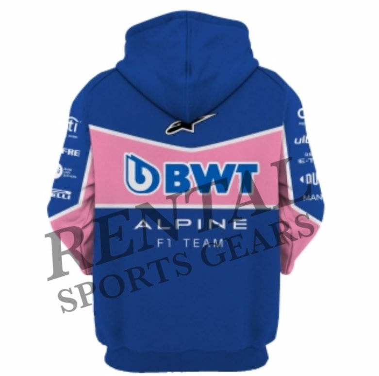 Fernando Alonso 2022 Race Hoodie Alpine Team Race Hoodie