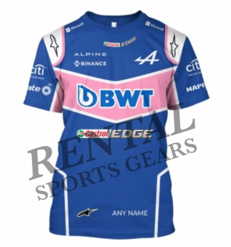 Fernando Alonso 2022 Race Shirt Alpine Team Race Shirt