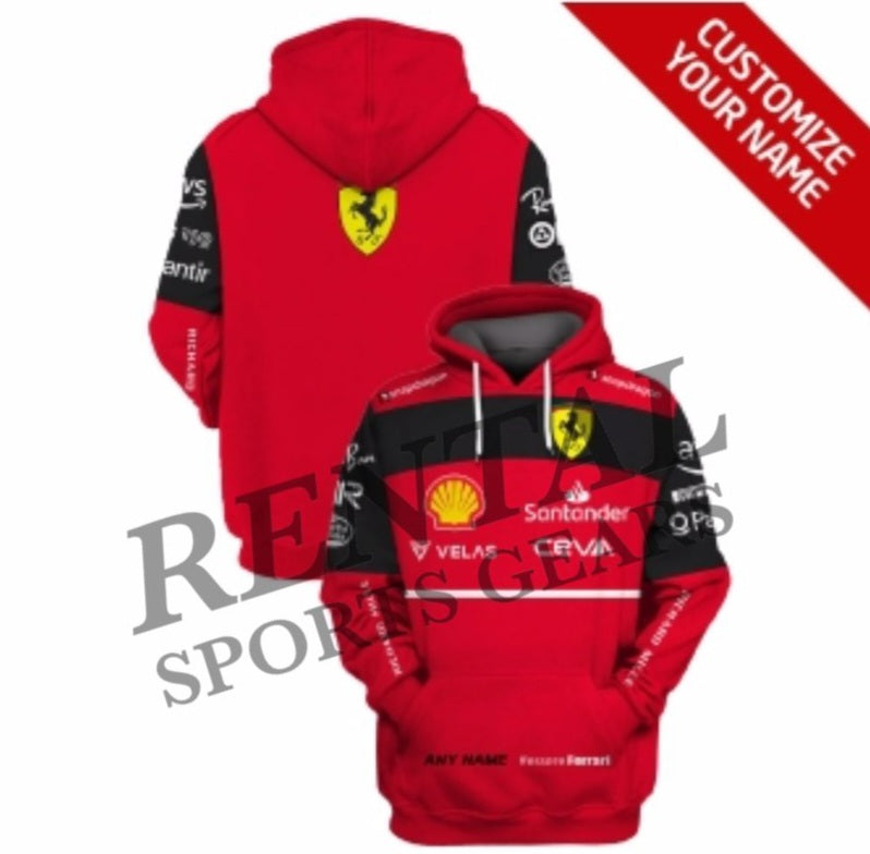 New Charles Leclerc 2022 Scuderia Ferrari Race F1 Hoodie