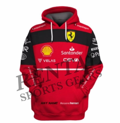 New Charles Leclerc 2022 Scuderia Ferrari Race F1 Hoodie