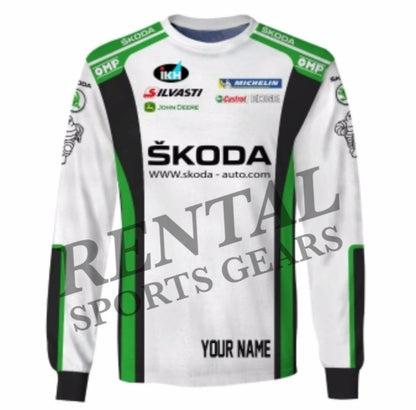 Skoda Racing Car Rallying Branded Unisex Shirt