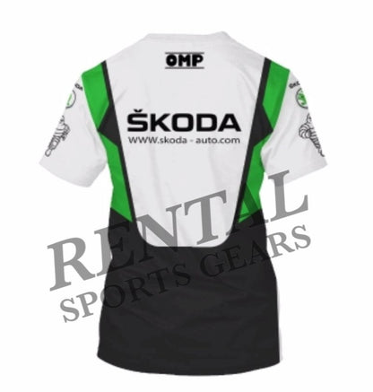 Skoda Racing Car Rallying Branded Unisex Shirt