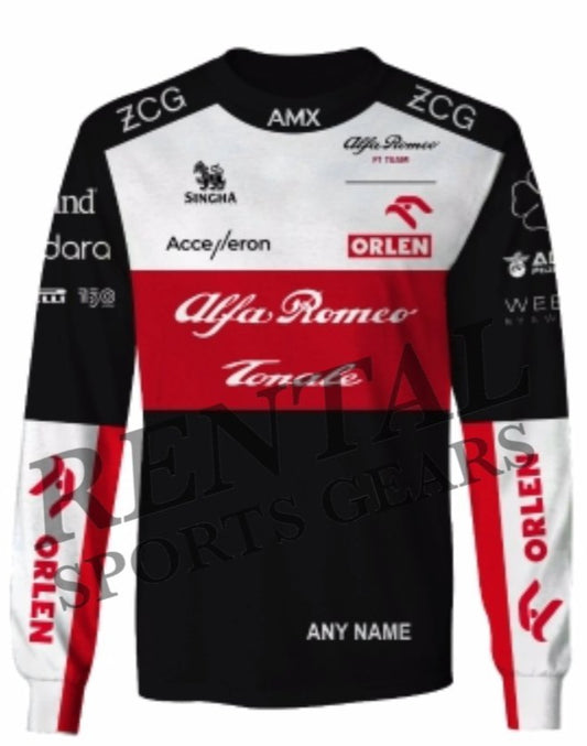 2022 Alfa Romeo New Race Shirt Zhou Guanyu F1 Race Shirt