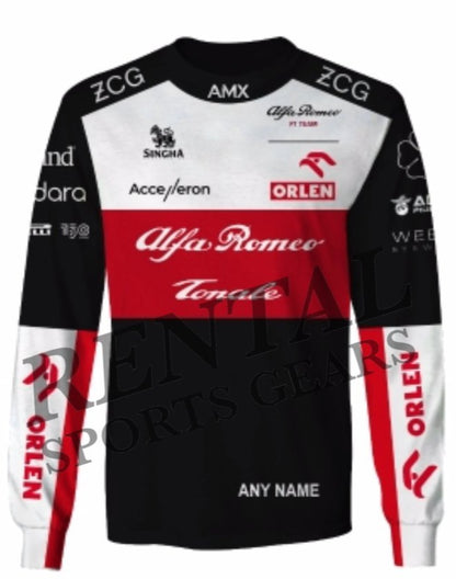 2022 Alfa Romeo New Race Shirt Zhou Guanyu F1 Race Shirt
