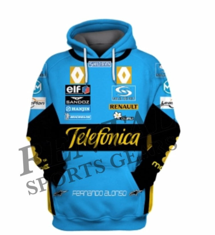 Fernando Alonso 2006 Race Shirt F1 Race Hoodie