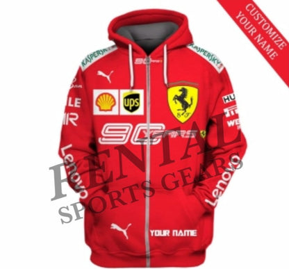 Charles Leclerc 2019 Scuderia Ferrari 90 Years F1 Hoodie