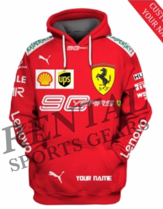 Charles Leclerc 2019 Scuderia Ferrari 90 Years F1 Hoodie